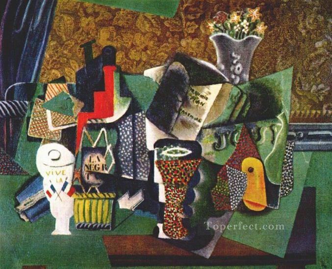 Long live France 1915 Pablo Picasso Oil Paintings